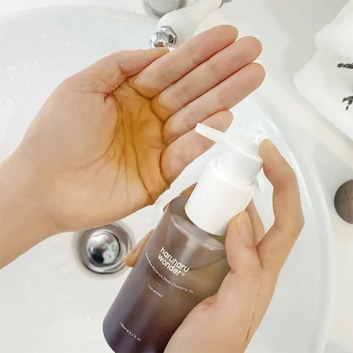 Black Rice Moisture Deep Cleansing Oil Haruharu Wonder