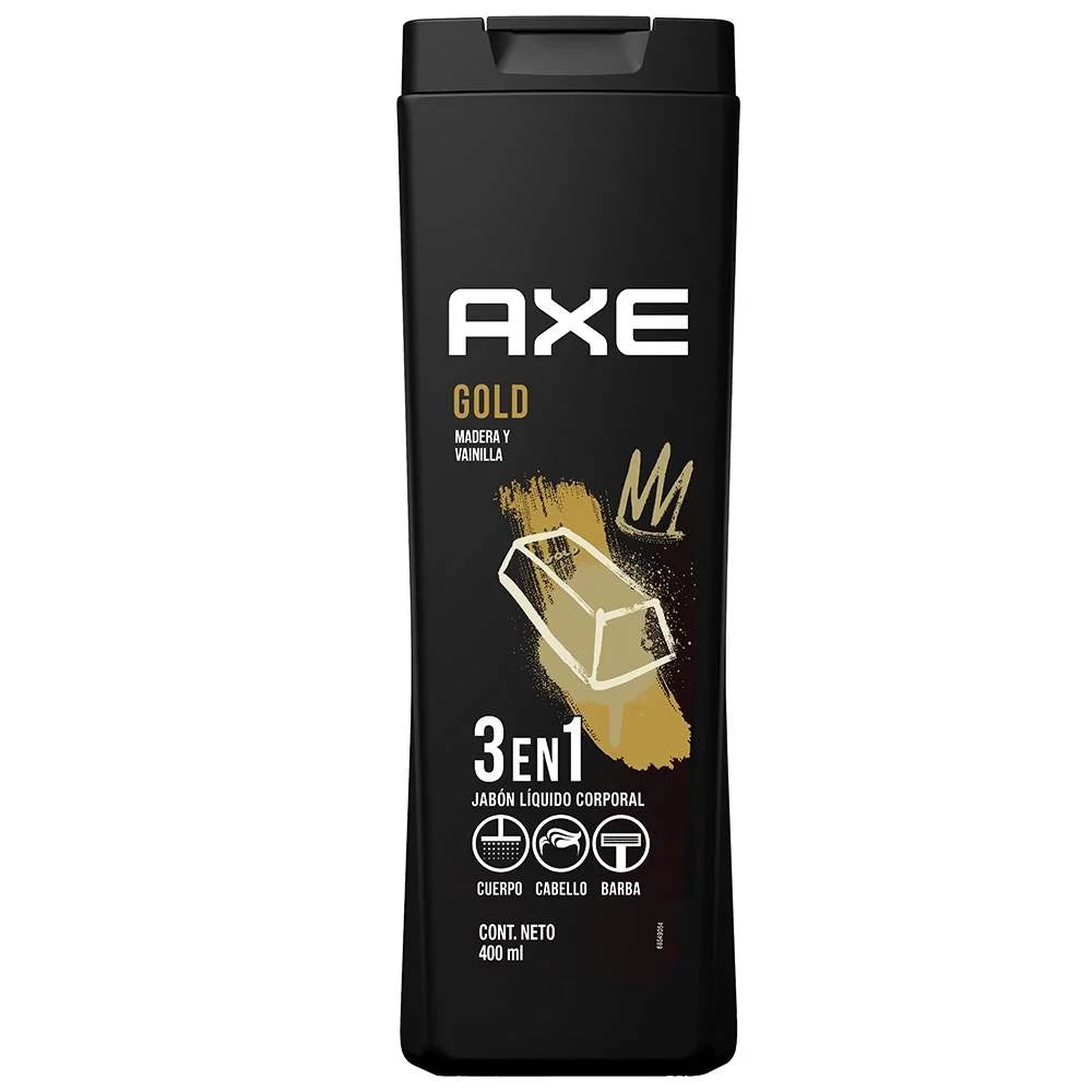 Jabon Liquido Corporal 3 en 1 Gold Axe