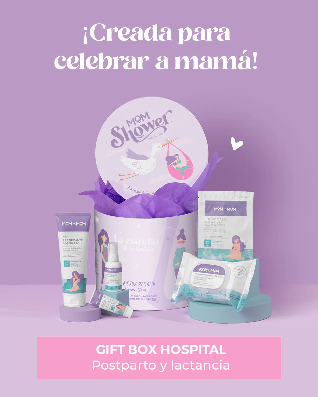 Mom Shower Gift Box Hospital Postparto y Lactancia Mom To  Mom