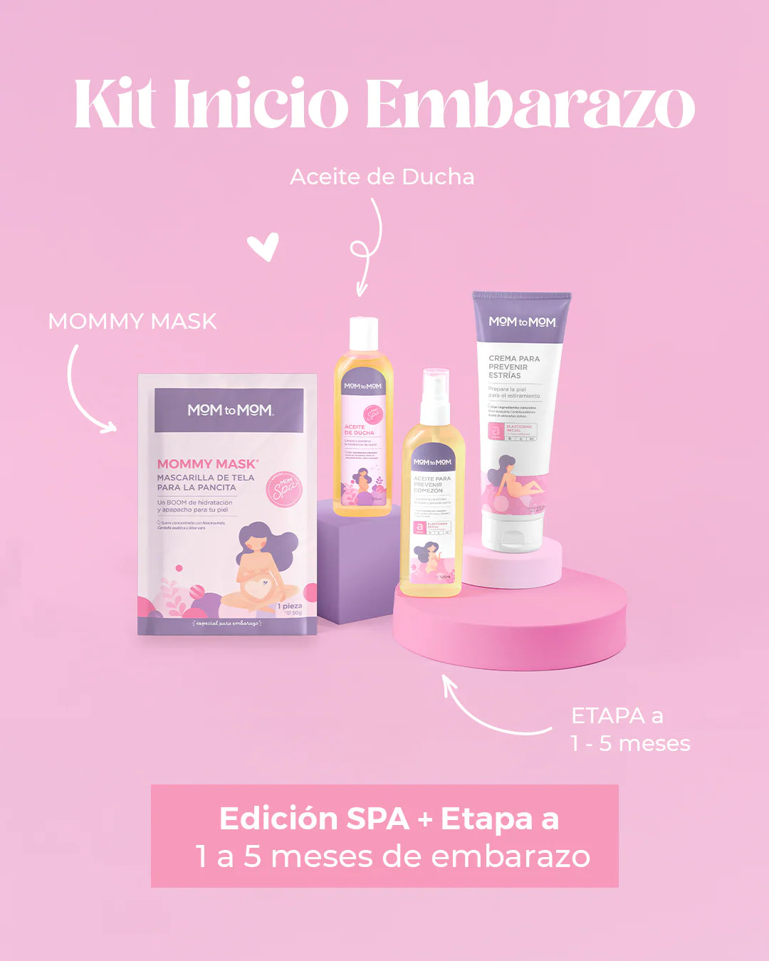 Kit Inicio Embarazo Etapa A Mom To Mom 4P