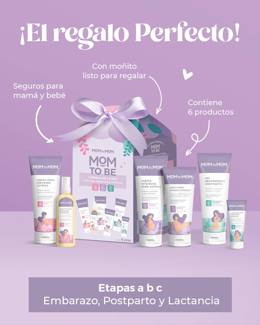 Kit Embarazo, Postparto Y Lactancia Mom To Mom