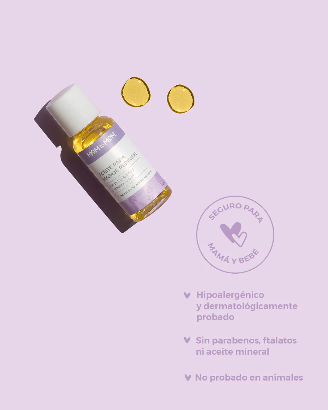 Aceite para Masaje Perineal Etapa b Mom to Mom