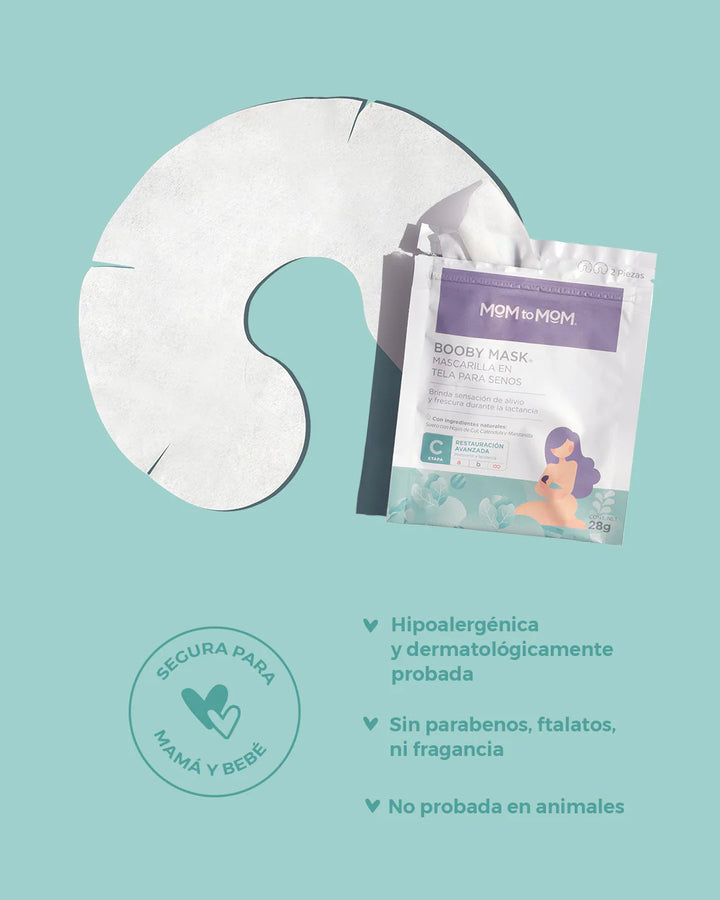 BOOBY MASK Mascarilla de tela para senos Mom To Mom