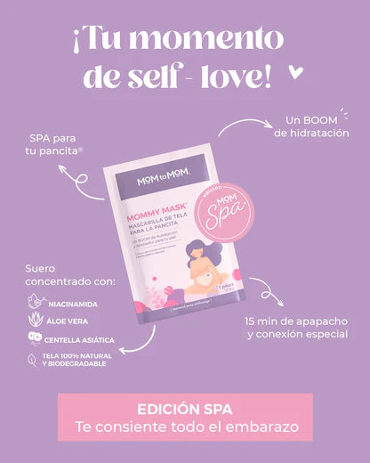 MOMMY MASK Mascarilla de Tela Para La Pancita Mom To Mom