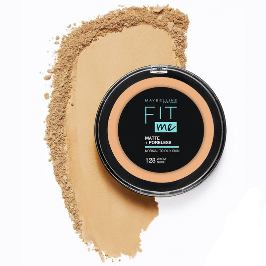 Polvo Compacto Matificante Fit Me 128 Warm Nude Maybelline