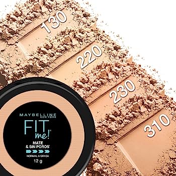 Polvo Compacto Matificante Fit Me 130 Buff Beige Maybelline