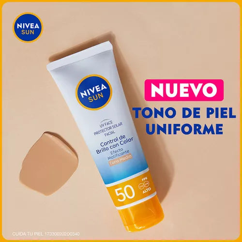 Protector Solar Facial Control Brillo 50FPS Nivea