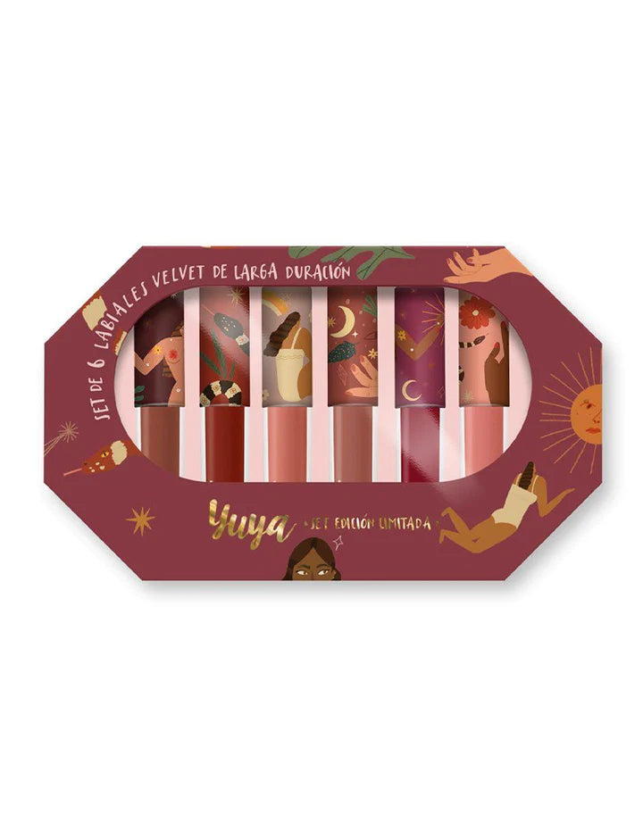 Set Ilimitado 6 Labiales Velvet Yuya