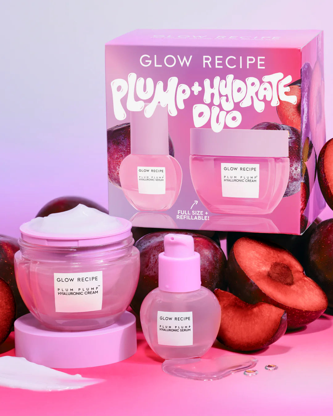 Set Plum + Hydrate Duo Glow Recipe