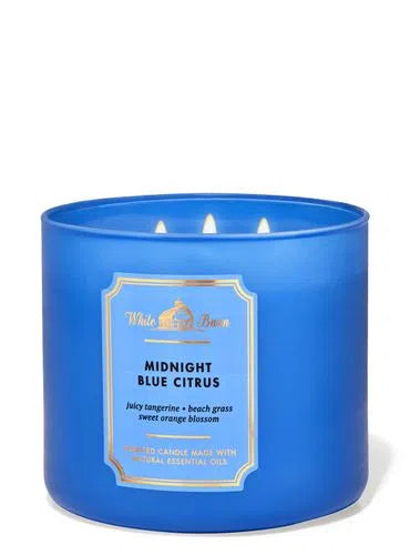 Vela Tres Mechas Midnight Blue Citrus Bath & Body Works