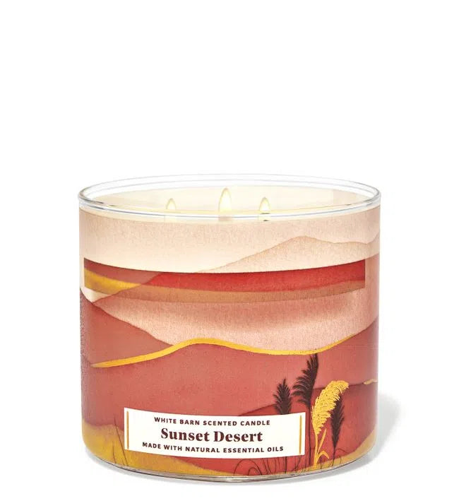 Vela Tres Mechas Sunset Desert Bath & Body Works