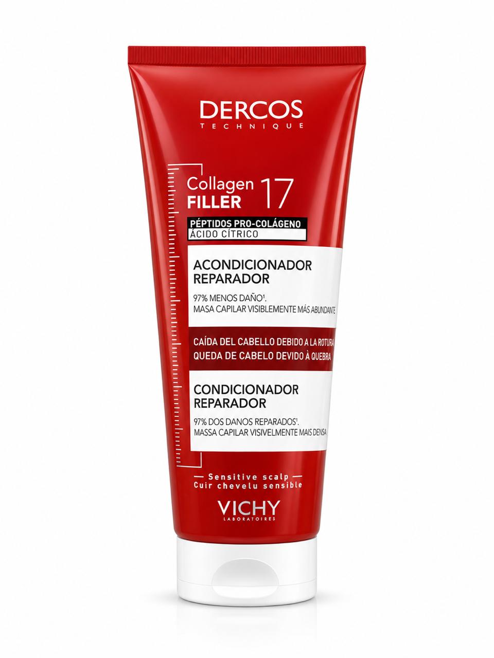 Collagen Filler 17 Acondicionador Reparador Dercos Vichy