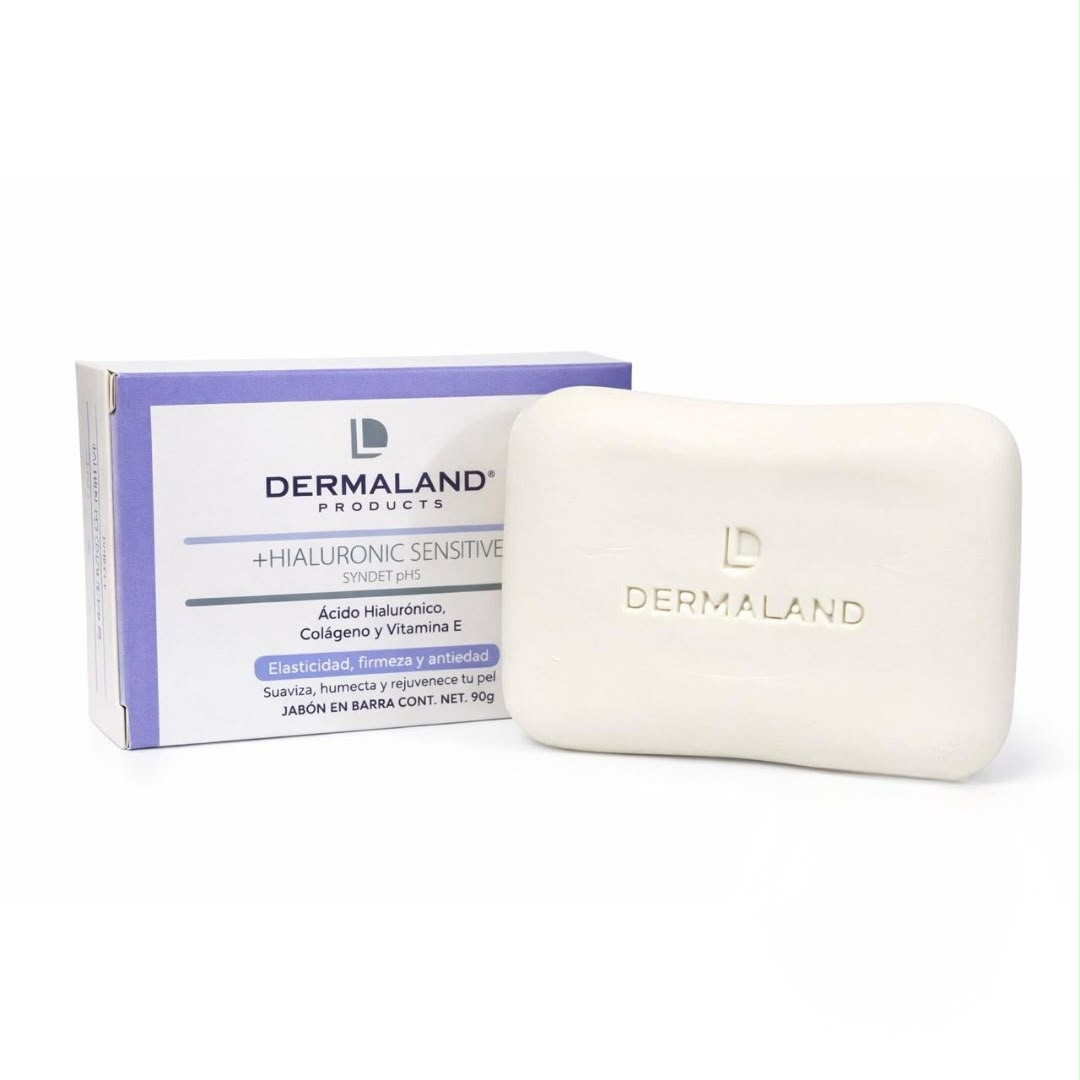Hialuronic Sensitive Elasticidad y Antiedad Jabon En Barra Dermaland