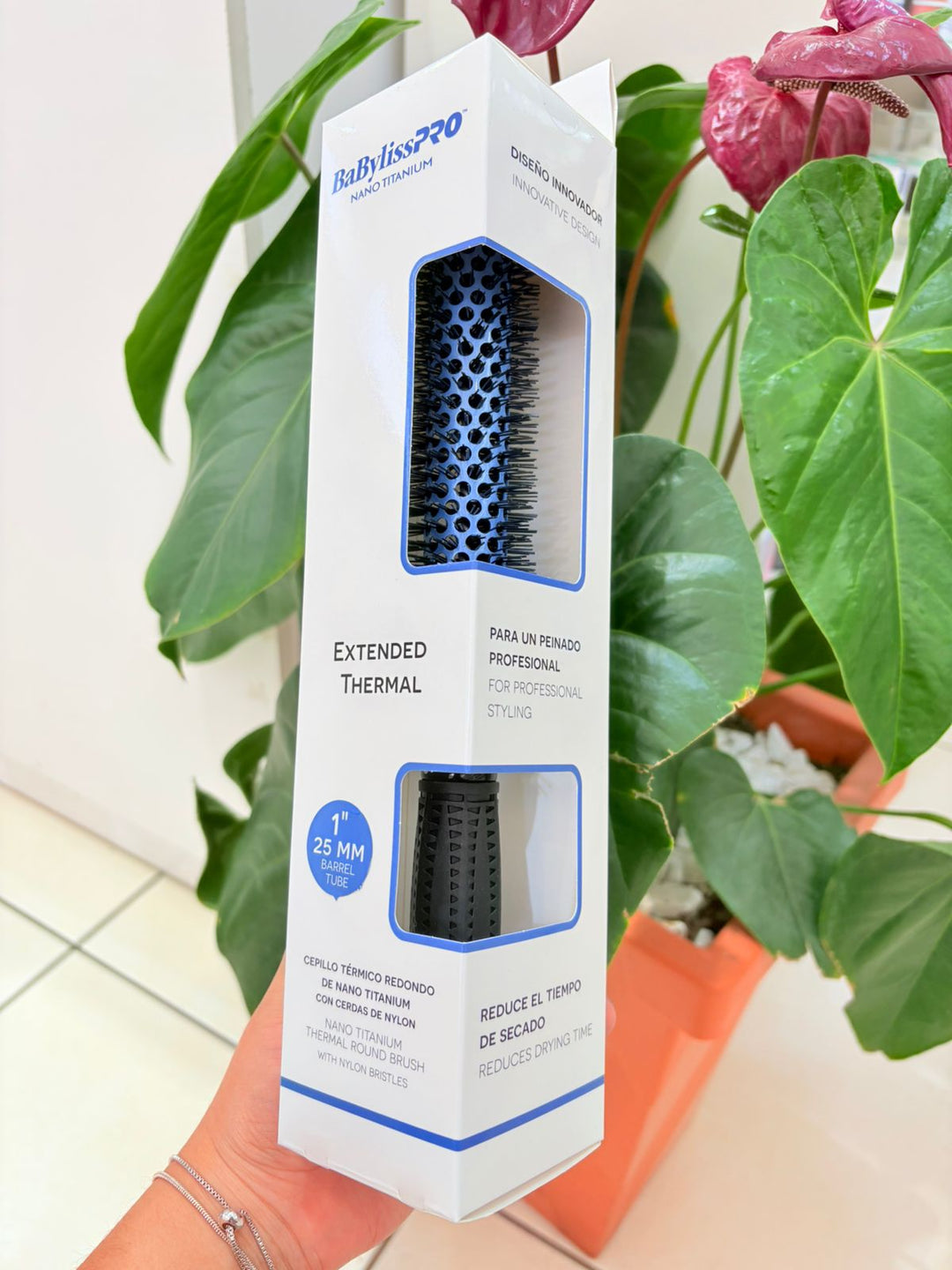 Cepillo Termico Redondo Con Cerdas De Nylon Extended Thermal BaBylissPRO