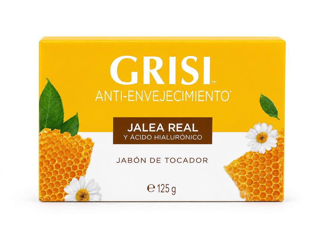 Anti Envejecimiento Jalea Real Y Acido Hialuronico Jabon En Barra Grisi