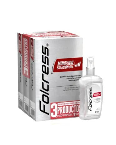 Minoxidil Solucion 5% Tratamiendo Caida De Cabello Folcress