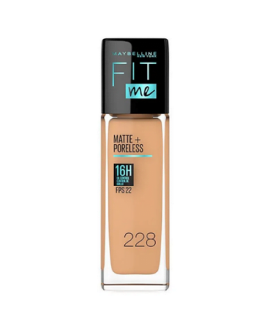 Base de Maquillaje Liquida Mat Poreless Fit Me No.228 Maybelline