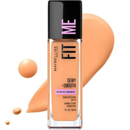Base de Maquillaje Liquido Dewy Smooth Fit Me Maybelline