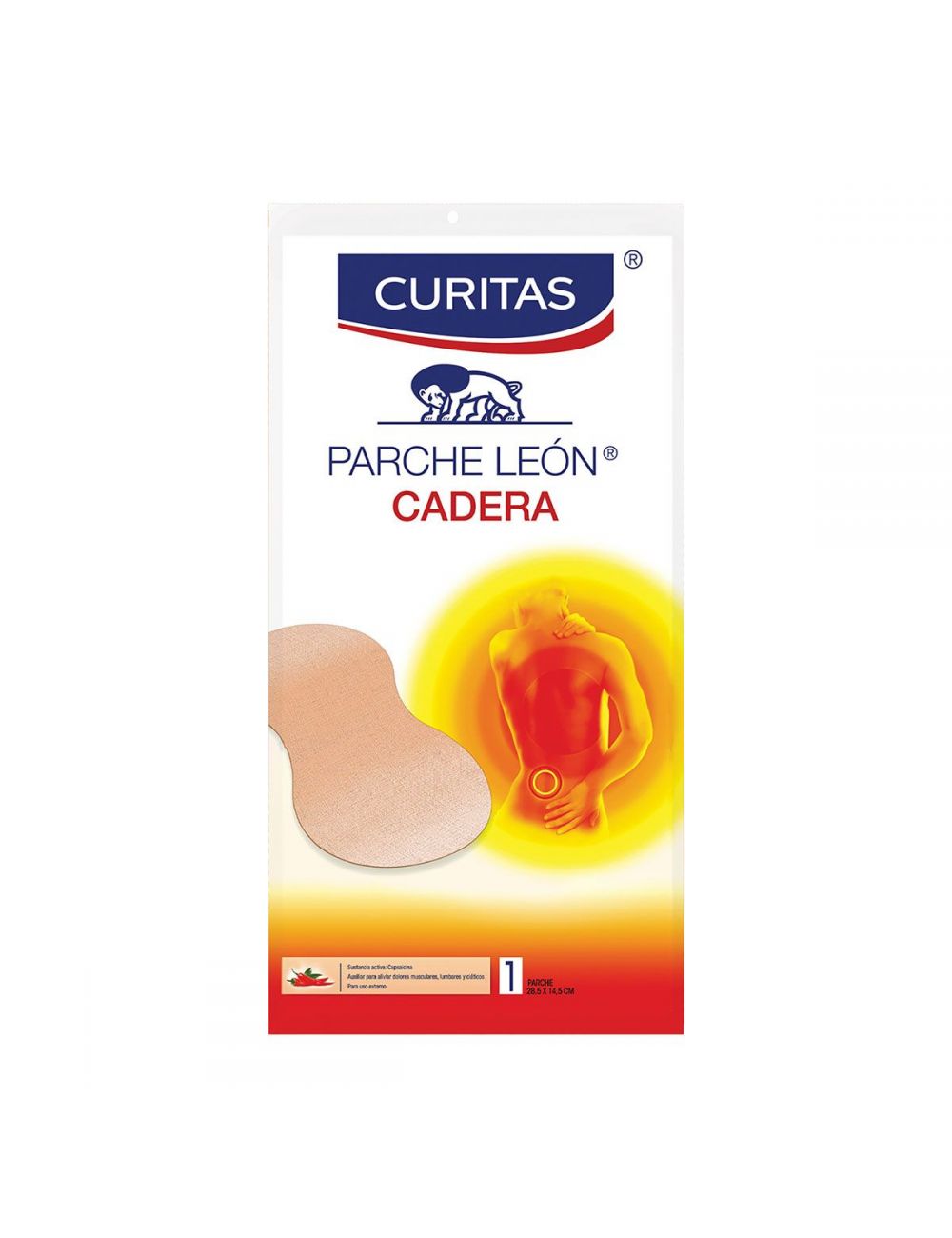Parche Leon Cadera 28*14.5 cm Curitas