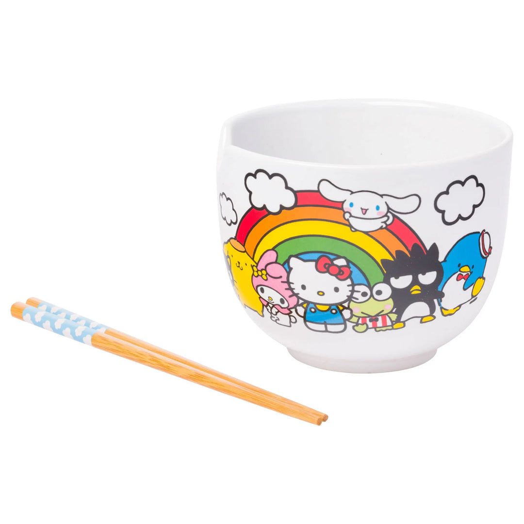 Bowl de Cerámica con Palillos de Sanrio