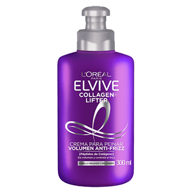 Collagen Lifter Crema Para Peinar Volumen Anti Frizz Elvive Loreal Paris