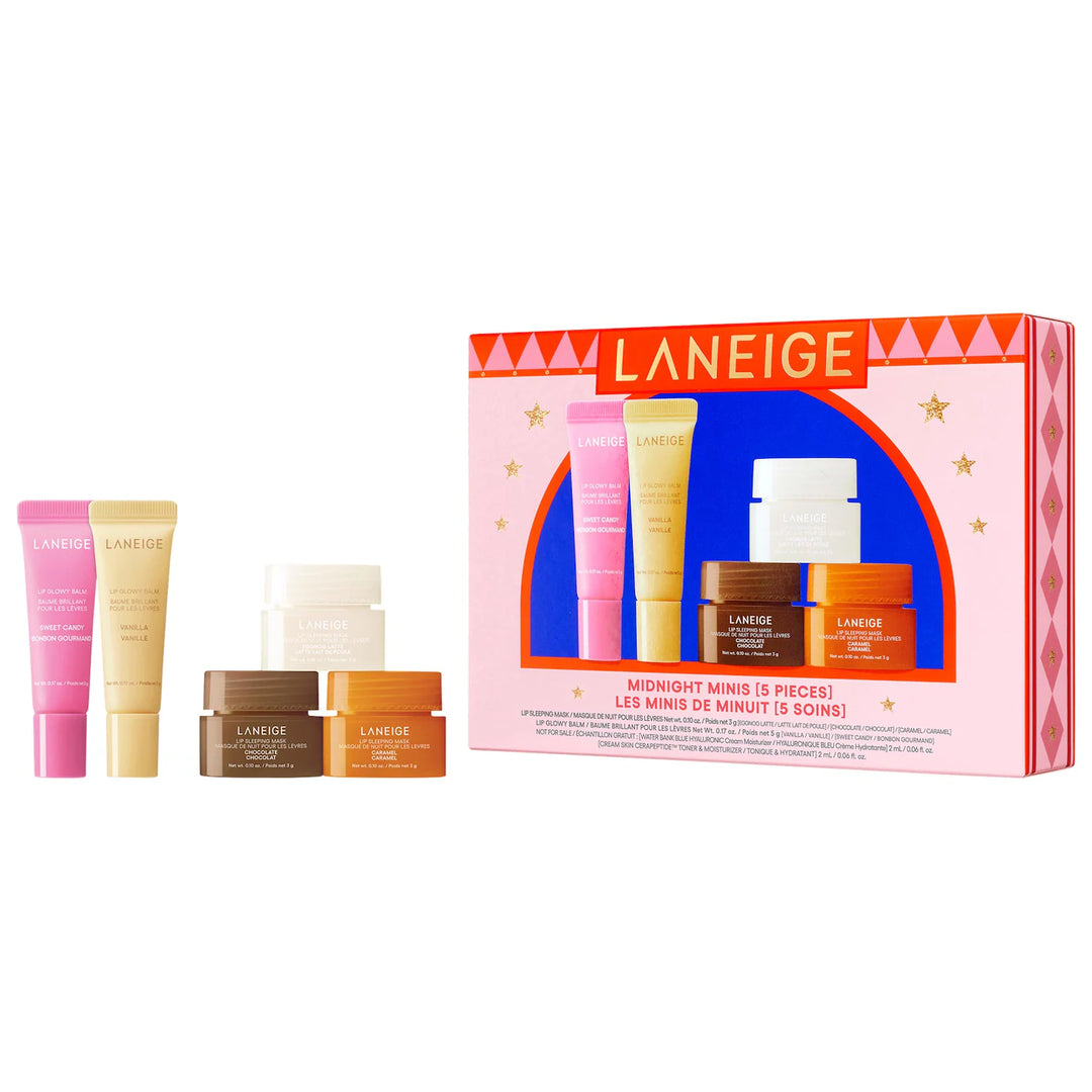 Midnight Minis Lip Glowy Balm and Lip Sleeping Mask Gift Set Laneige
