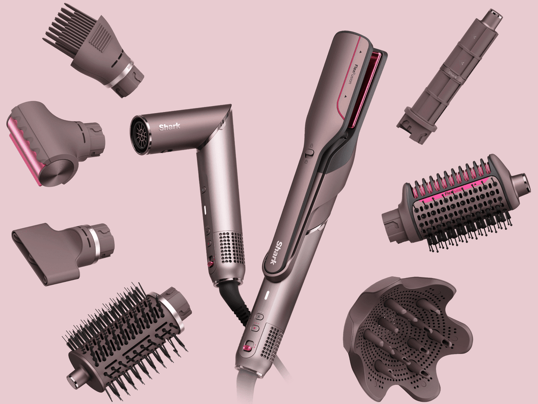 Shark - FlexFusion Air Straightener & Hair Dryer, Fusion Ceramic Brush Styler