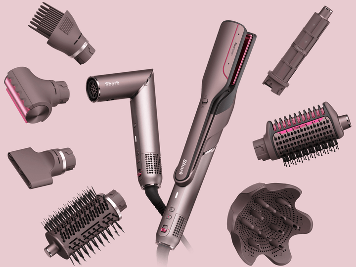 Shark - FlexFusion Air Straightener & Hair Dryer, Fusion Ceramic Brush Styler