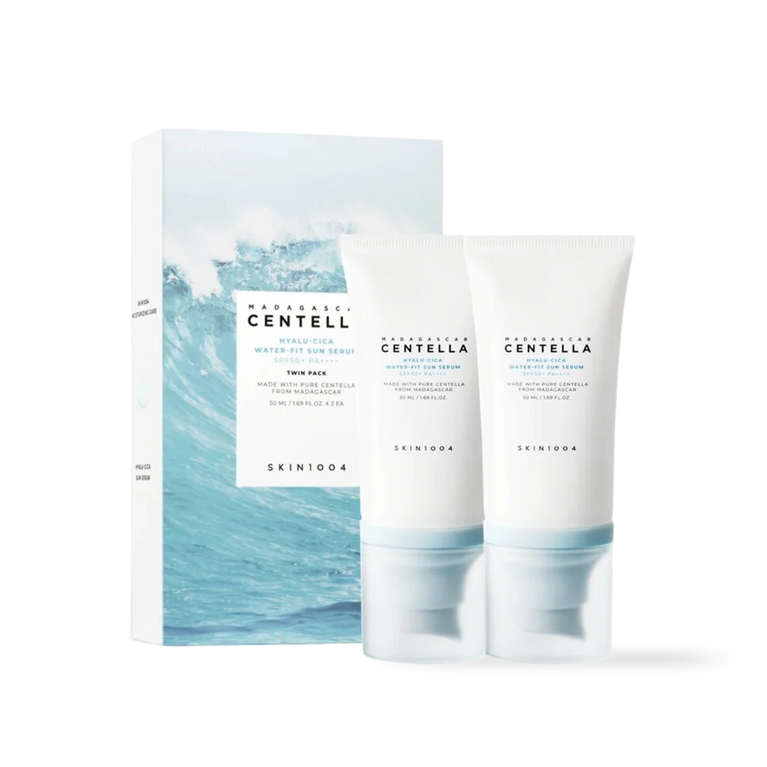 Madagascar Centella Hyalu Cica Water Fit Sun Serum SPF50+ PA++++ Twin Pack Skin1004