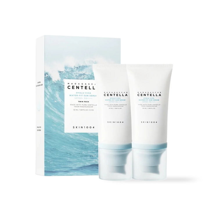 Madagascar Centella Hyalu Cica Water Fit Sun Serum SPF50+ PA++++ Twin Pack Skin1004