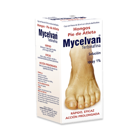 Mycelvan Terbinafina 1% Spray