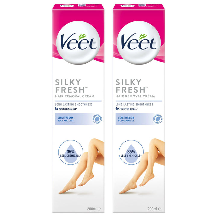 Crema Depiladora Corporal Silk & Fresh Larga Duración Suavidad Veet
