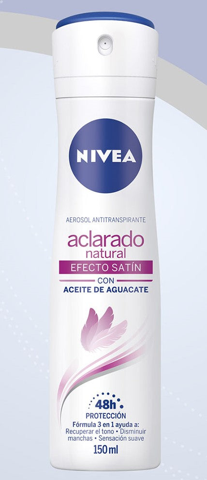 Aerosol Antitranspirante Tono Natural Efecto Satin Nivea