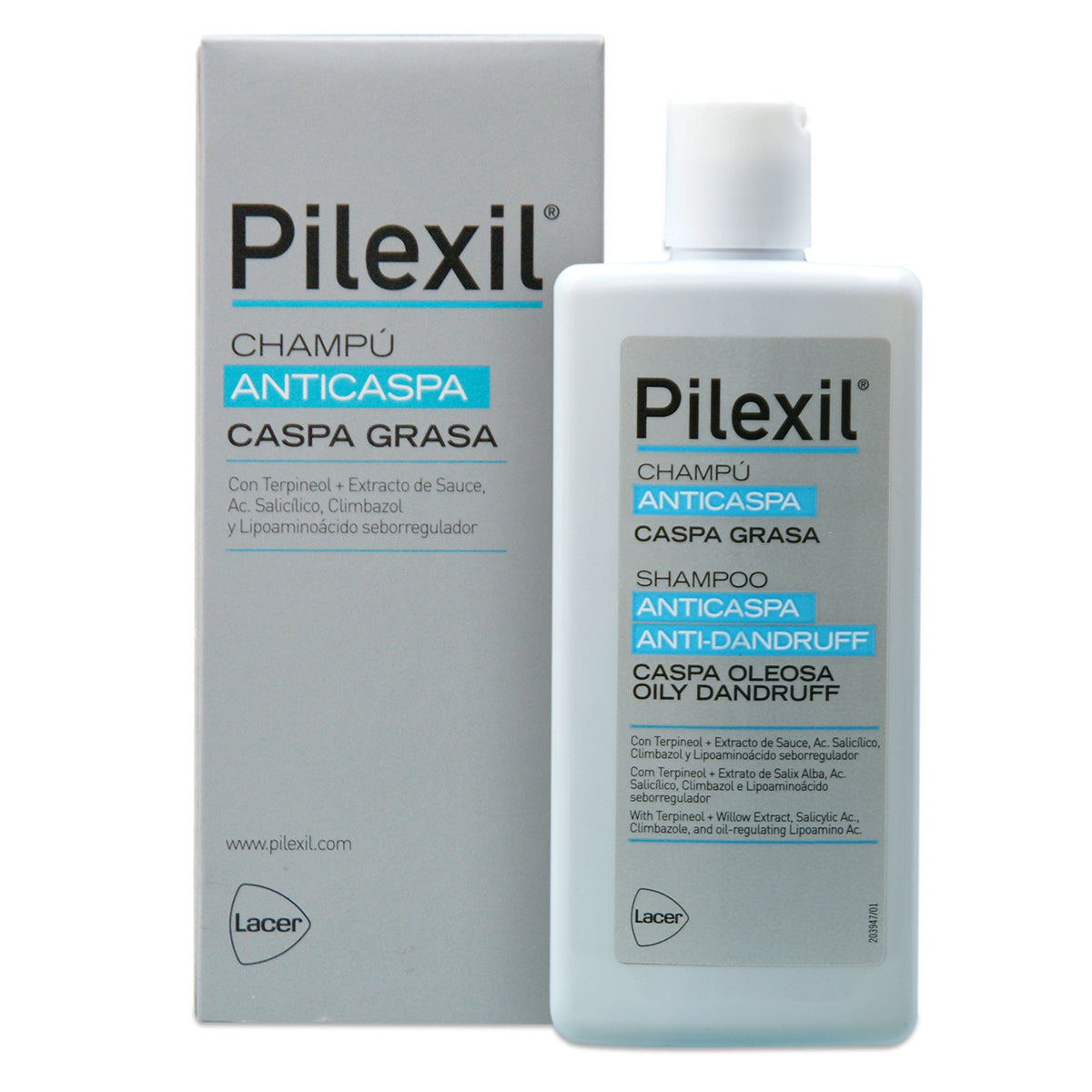 Shampoo Anticaspa Caspa Grasa Pilexil