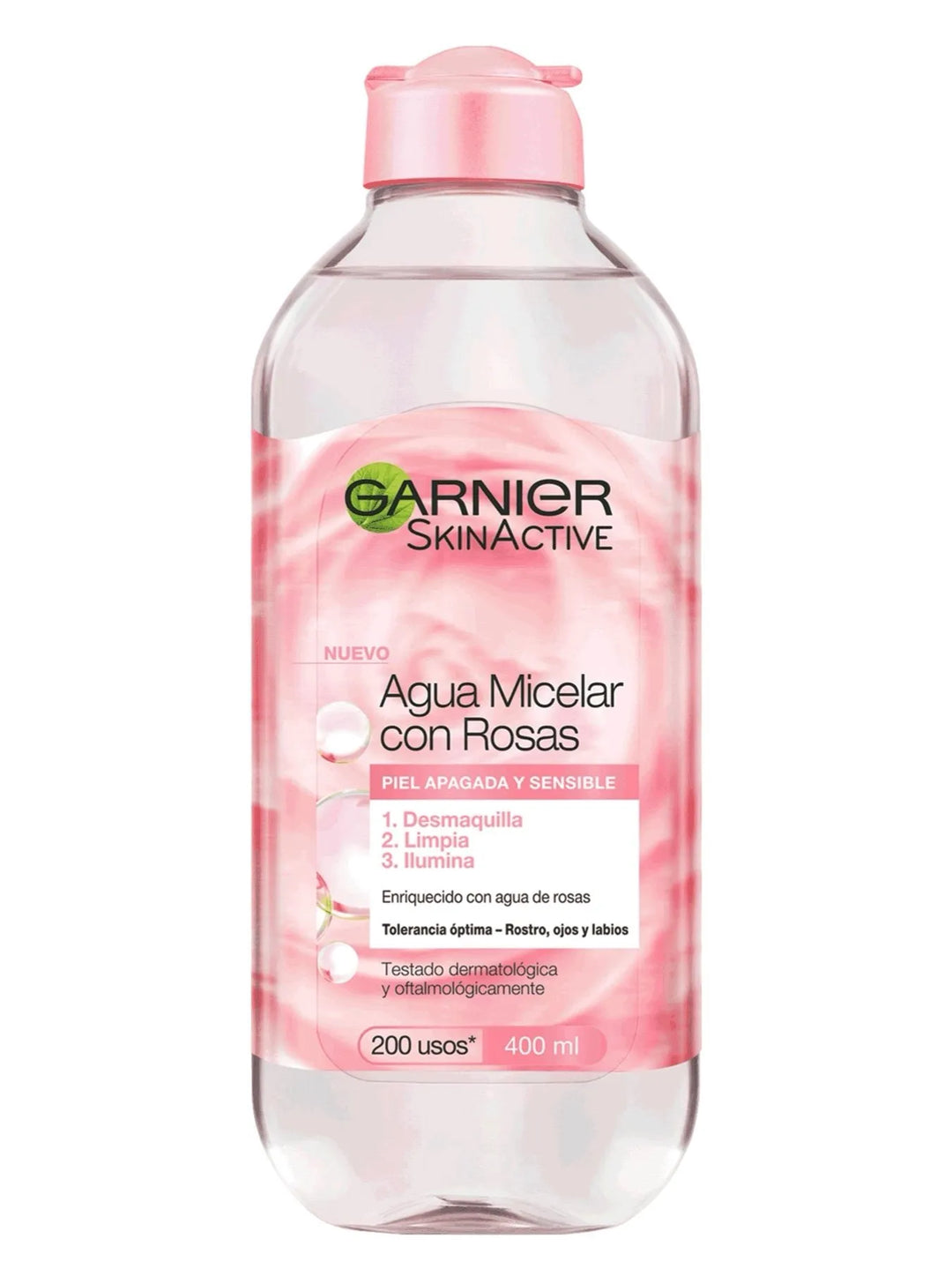 Agua Micelar Con Agua de Rosas Todo en 1 Garnier