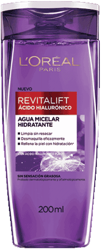 Agua Micelar Hidratante Revitalift Acido Hialuronico Loreal