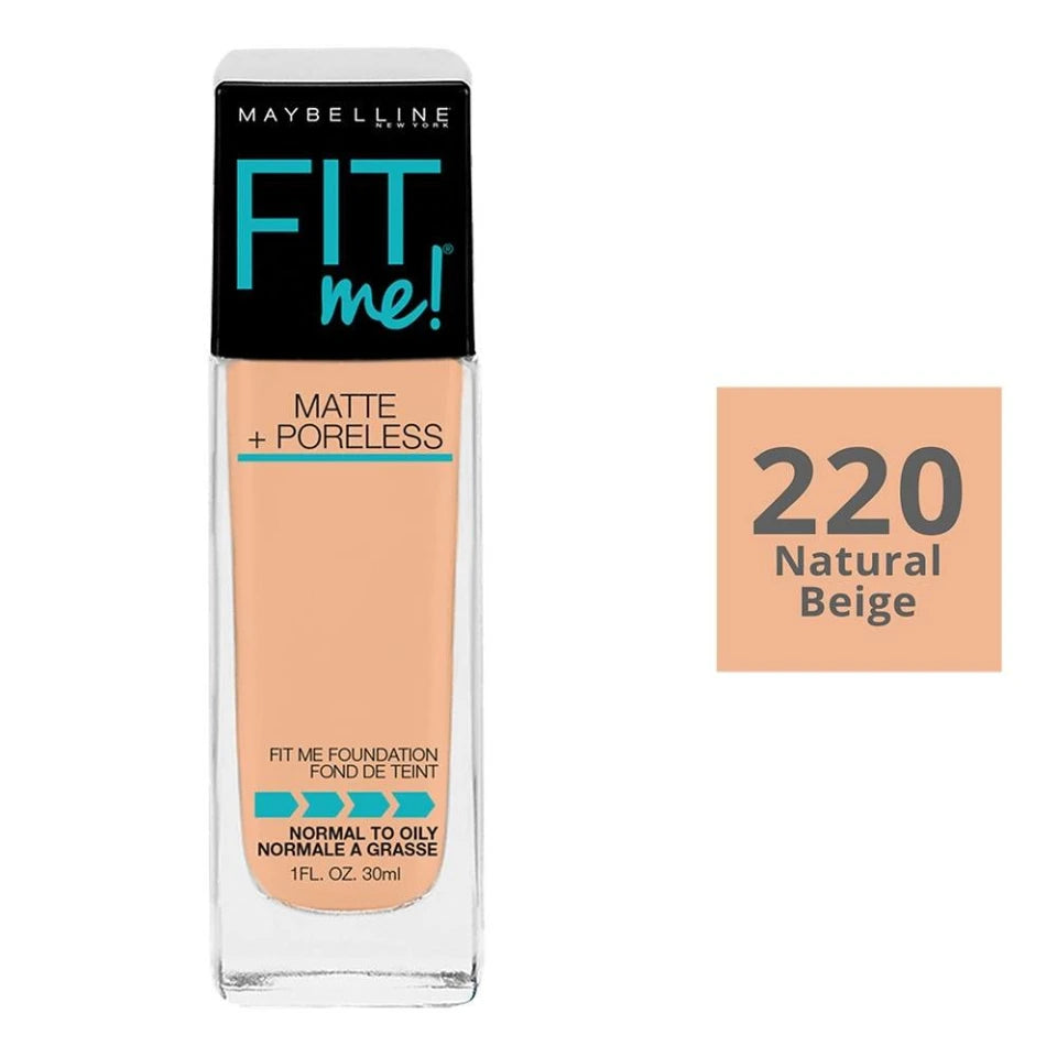 Base de Maquillaje Liquida Mat Poreless Fit Me No.220 Maybelline