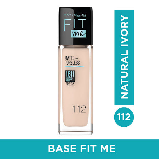 Base de Maquillaje Liquido Mat Poreless Fit Me No.112 Maybelline