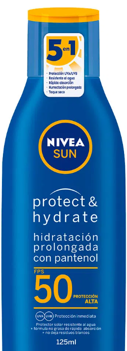 Protector Solar Corporal Hidratación Prolongada con Pantentol FPS50 Sun Nivea