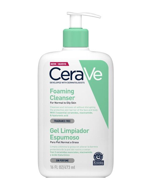 Gel limpiador facial espumoso, Para Piel Mixta a Grasa Cerave