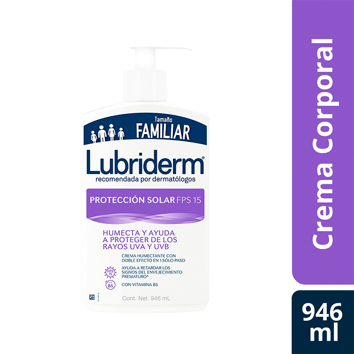 Crema Corporal Protección Solar FPS15 Lubriderm