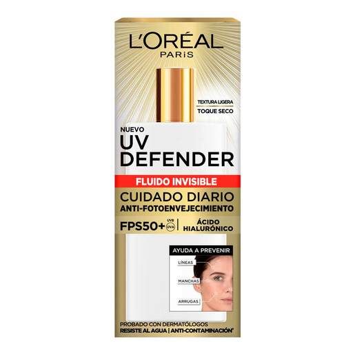 UV Defender Fluido Invisible FPS50 L´Oreal Paris