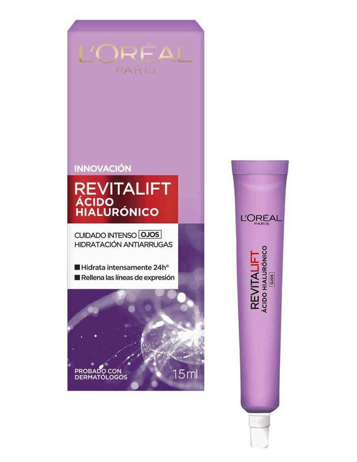 Crema para Contorno de Ojos con acido hialuronico revitalift L´Oreal Paris