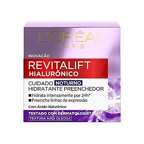 Hidratante de Noche, Rellenador Revitalift de Acido Hialuronico L´Oreal Paris