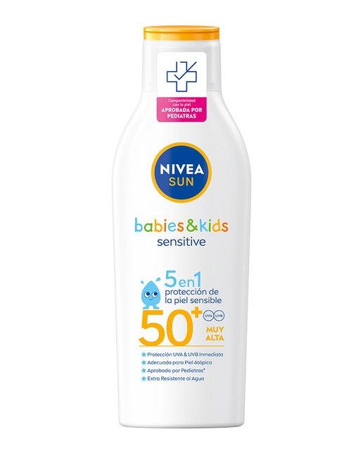 Protector Solar 5 en 1 Babies & Kids Piel Sensible Loción Solar FPS50 Nivea