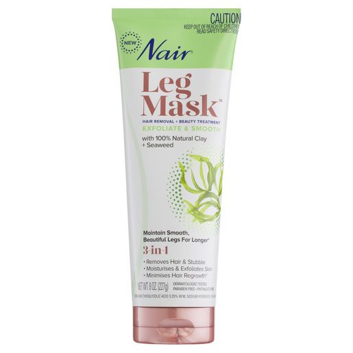 Crema Depiladora Leg Mask con Arcilla 100% Natural y Algas Marinas Nair