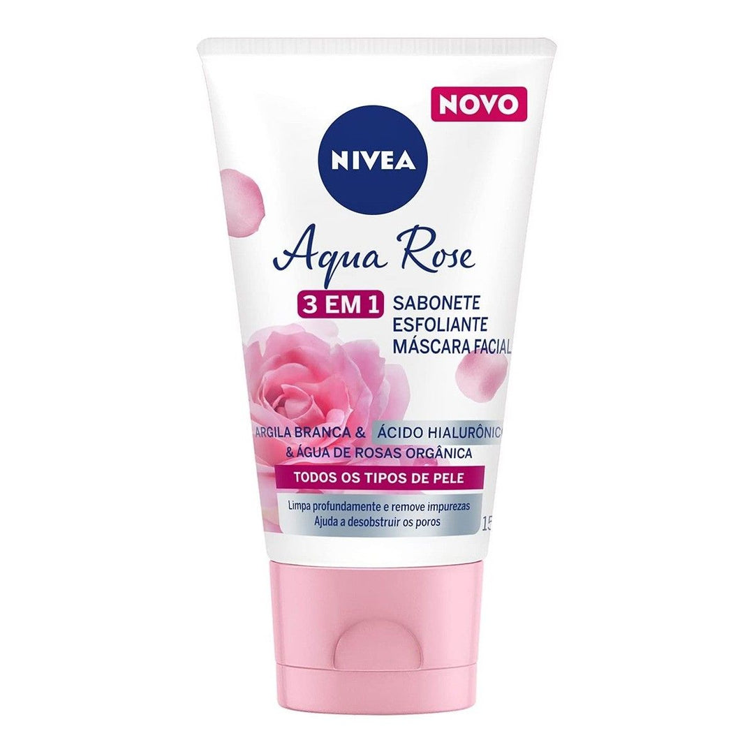 Limpiador Exfoliante Mascarilla Agua de Rosas Nivea