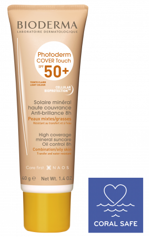 Photoderm Cover Touch Mineral Color Claro FPS50 Bioderma