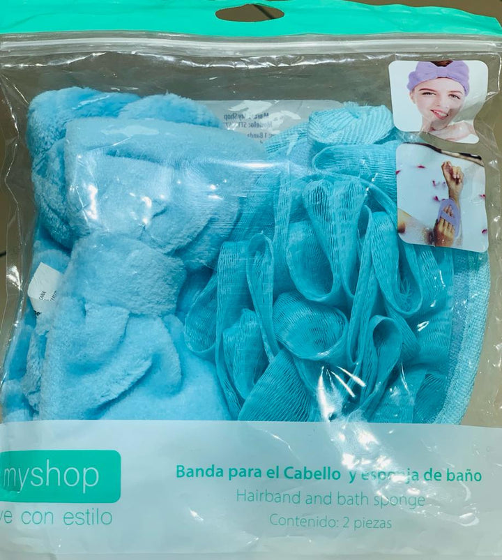 Set Banda Cabello y Esponja MyShop