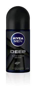 Roll On Antitranspirante Deep Black Carbon Dark Wood Nivea Men